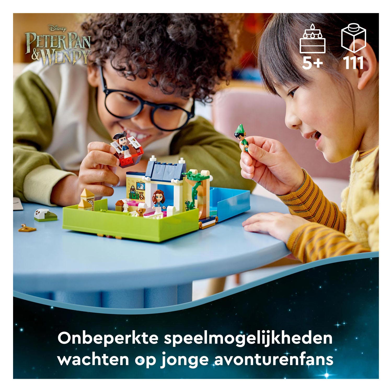 LEGO Disney Peter Pan & Wendy's Verhalenboekavontuur Set