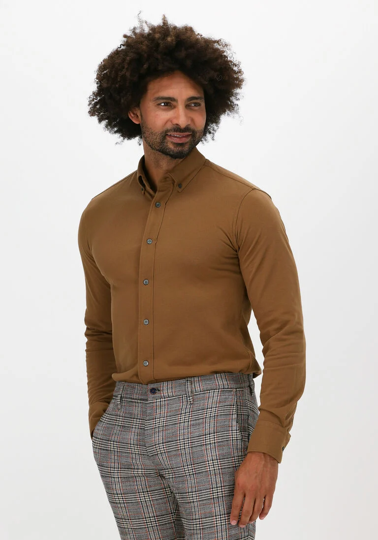 TIGER OF SWEDEN bruine tiger of sweden casual overhemd fenald
