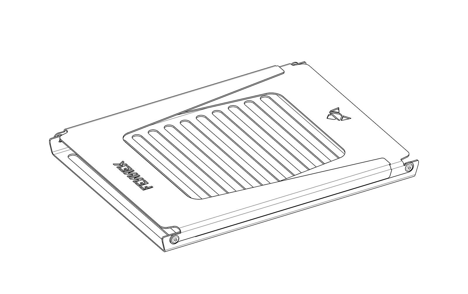 Klapprost zu Hobo Premium, EdelstahlKlappbarer Grillrost für den Hobo Premium Campingkocher