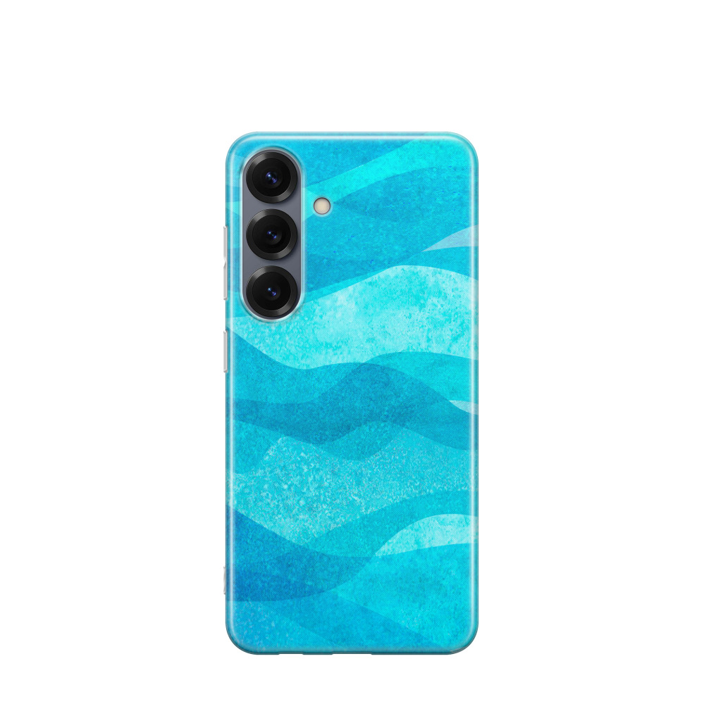 Samsung Galaxy S25 Gummi Hülle Ozean - Türkis