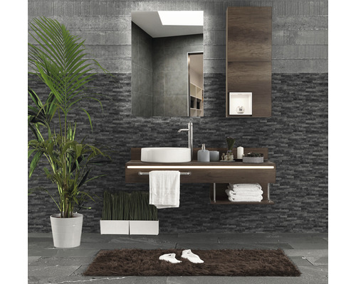 Porseleinen steengoed gevelsteen Klimex UltraStrong Firenze antraciet 40x16,6 cm