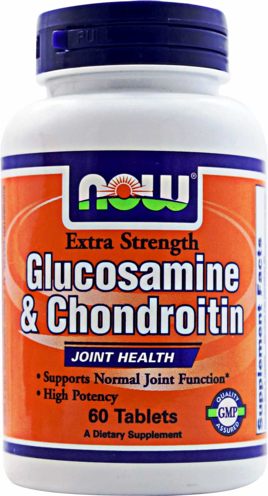 NOW Foods Glucosamina e Condroitina para a Saúde das Articulações - 60 comprimidos