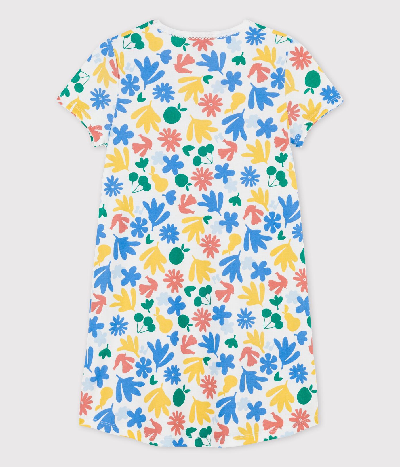Chemise de nuit fruits petite fille en coton