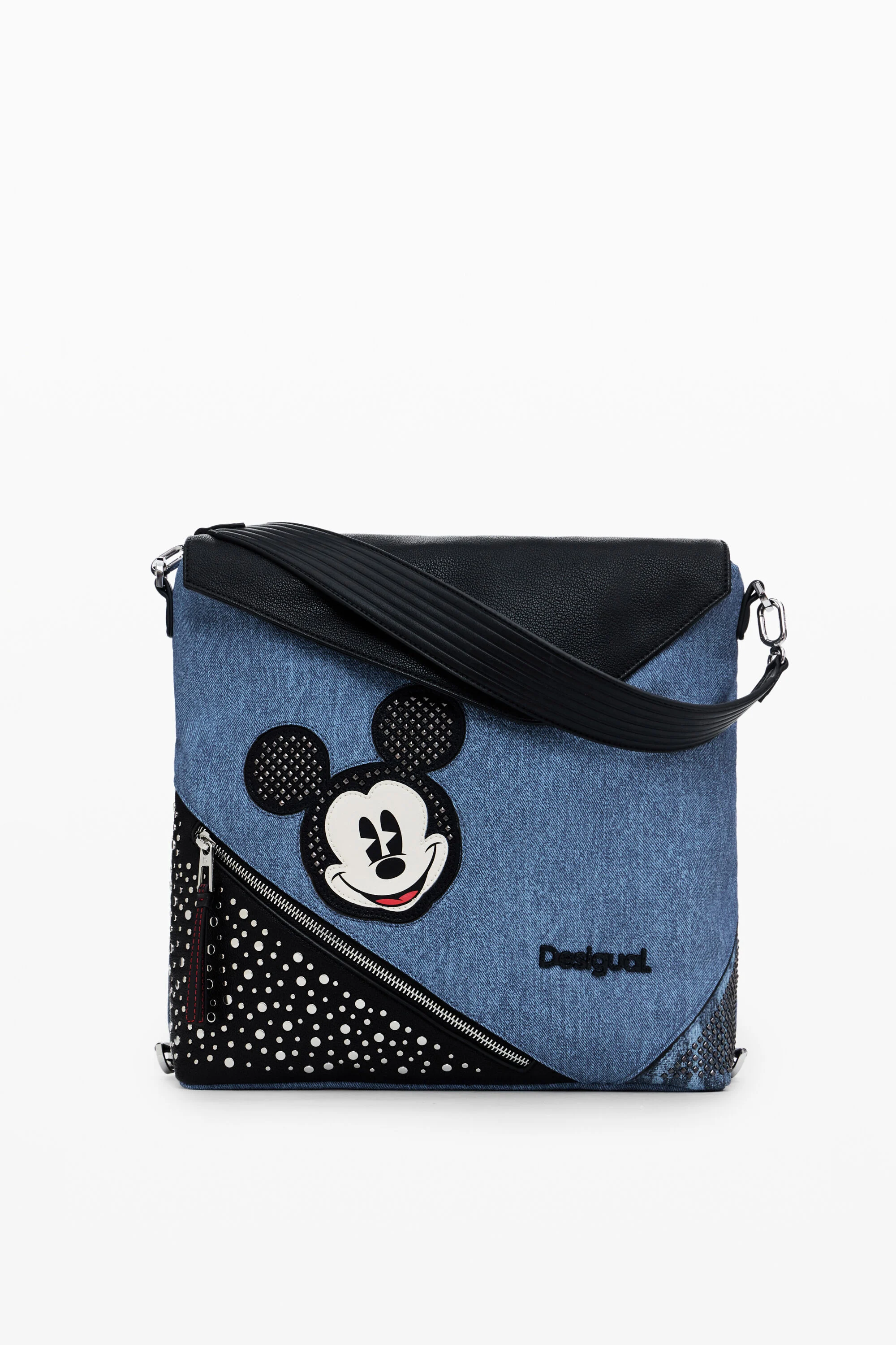 Mochila grande Mickey em jeans