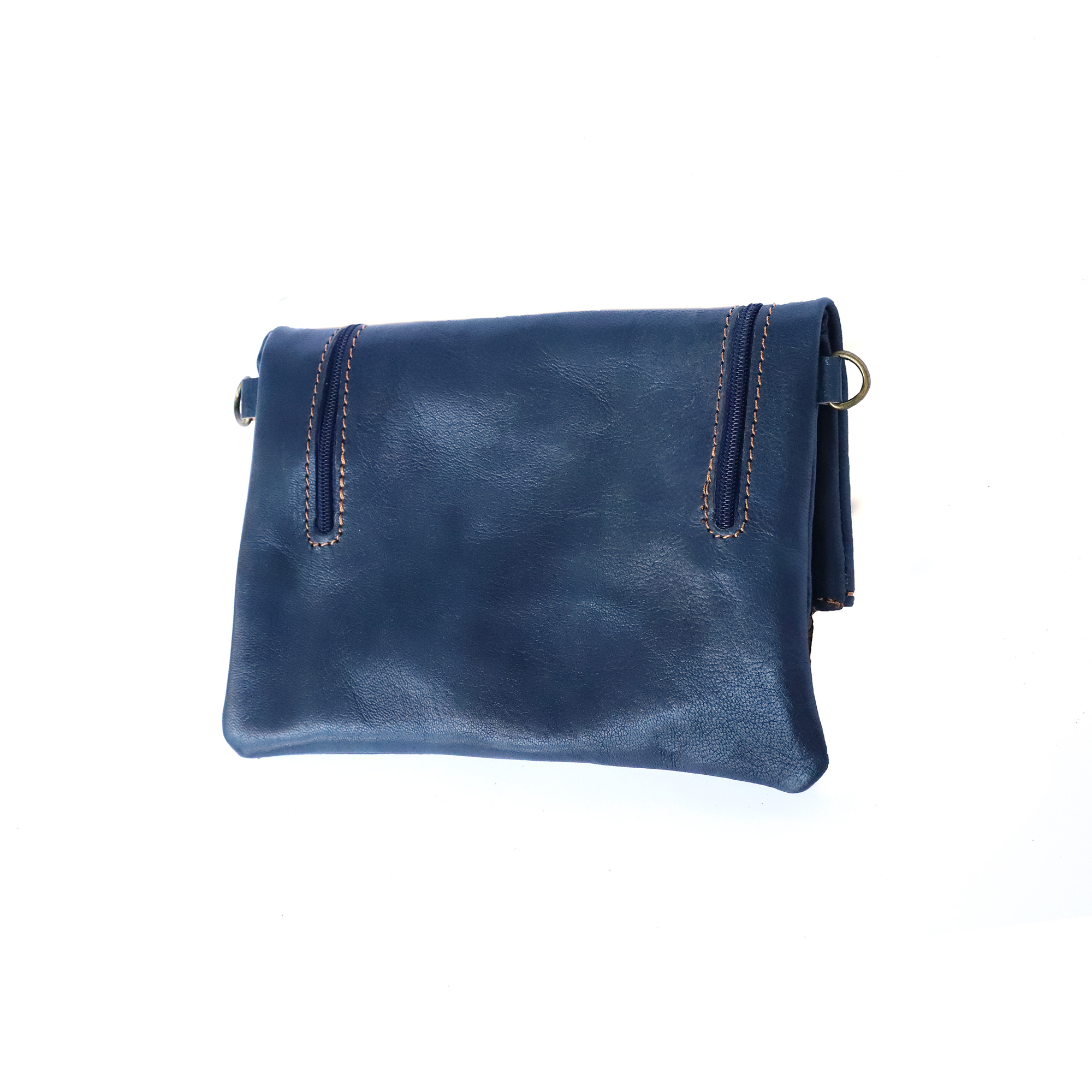 Handtasche aus Ziegenleder blau, B 26 cm, H 19 cm günstig bestellen