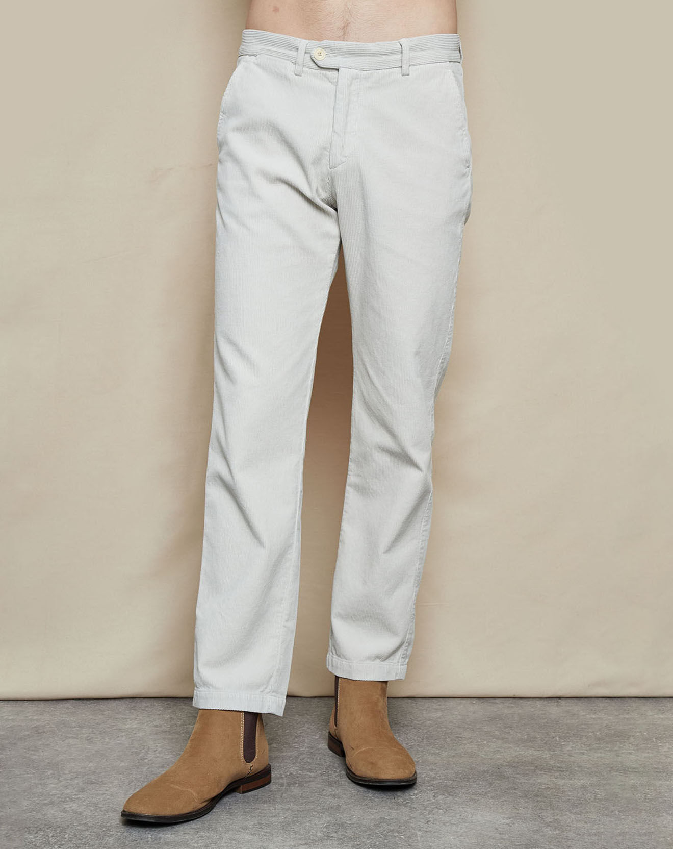 Hartford Pantalon en velours côtelé Tobby sable