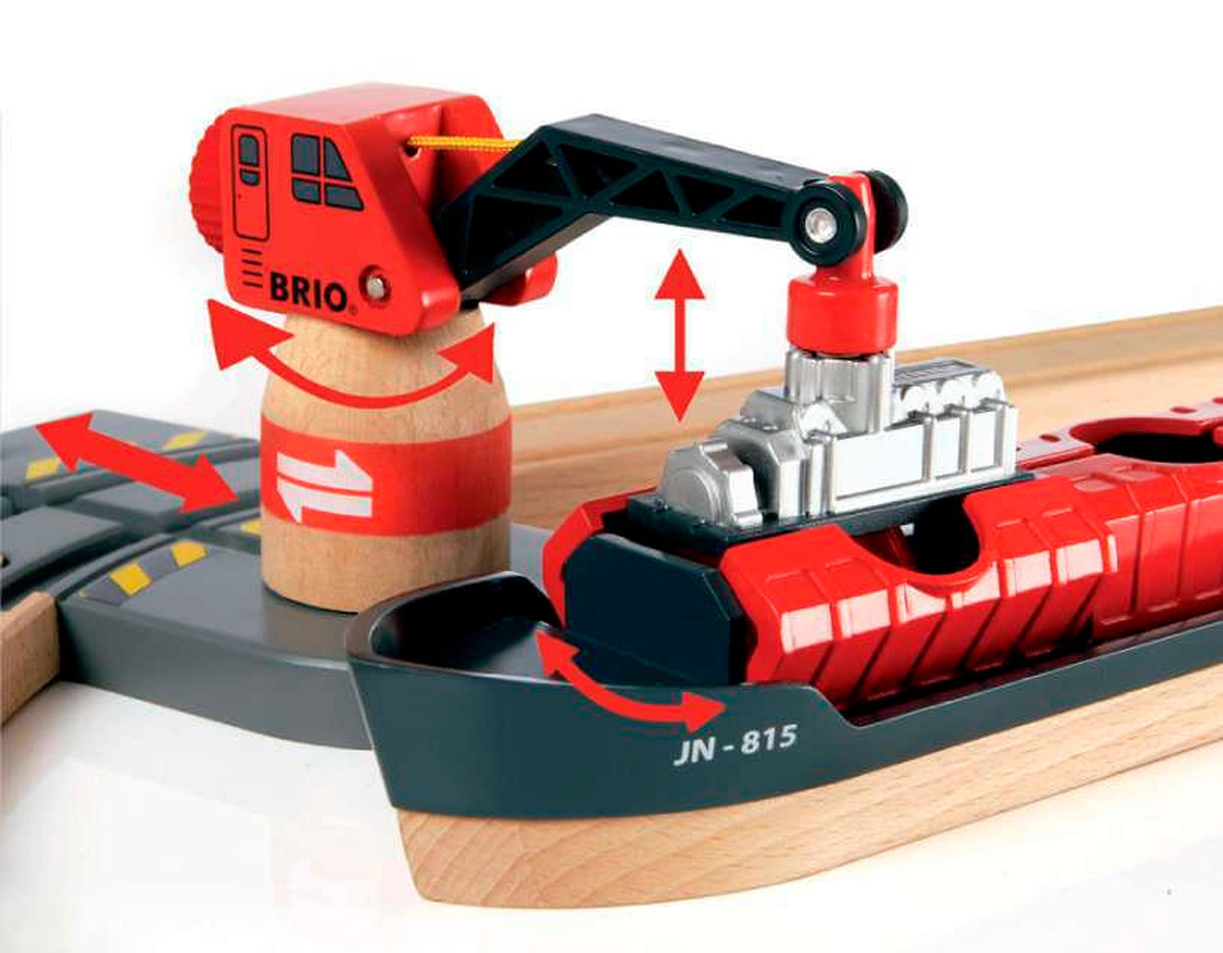 BRIO Straßen & Schienen Bahn Set Deluxe