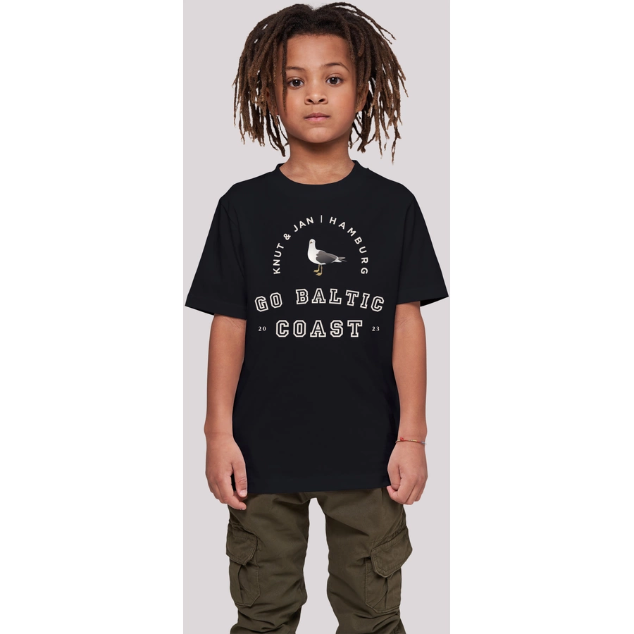 F4NT4STIC T-Shirt Möwe Knut & Jan Hamburg schwarz