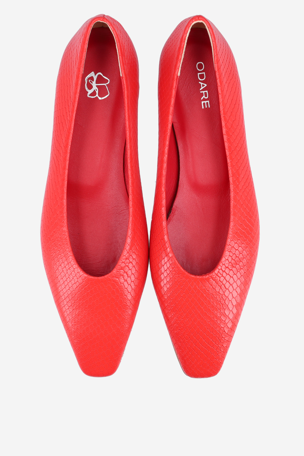 Bilbao pitone leather ballerinas