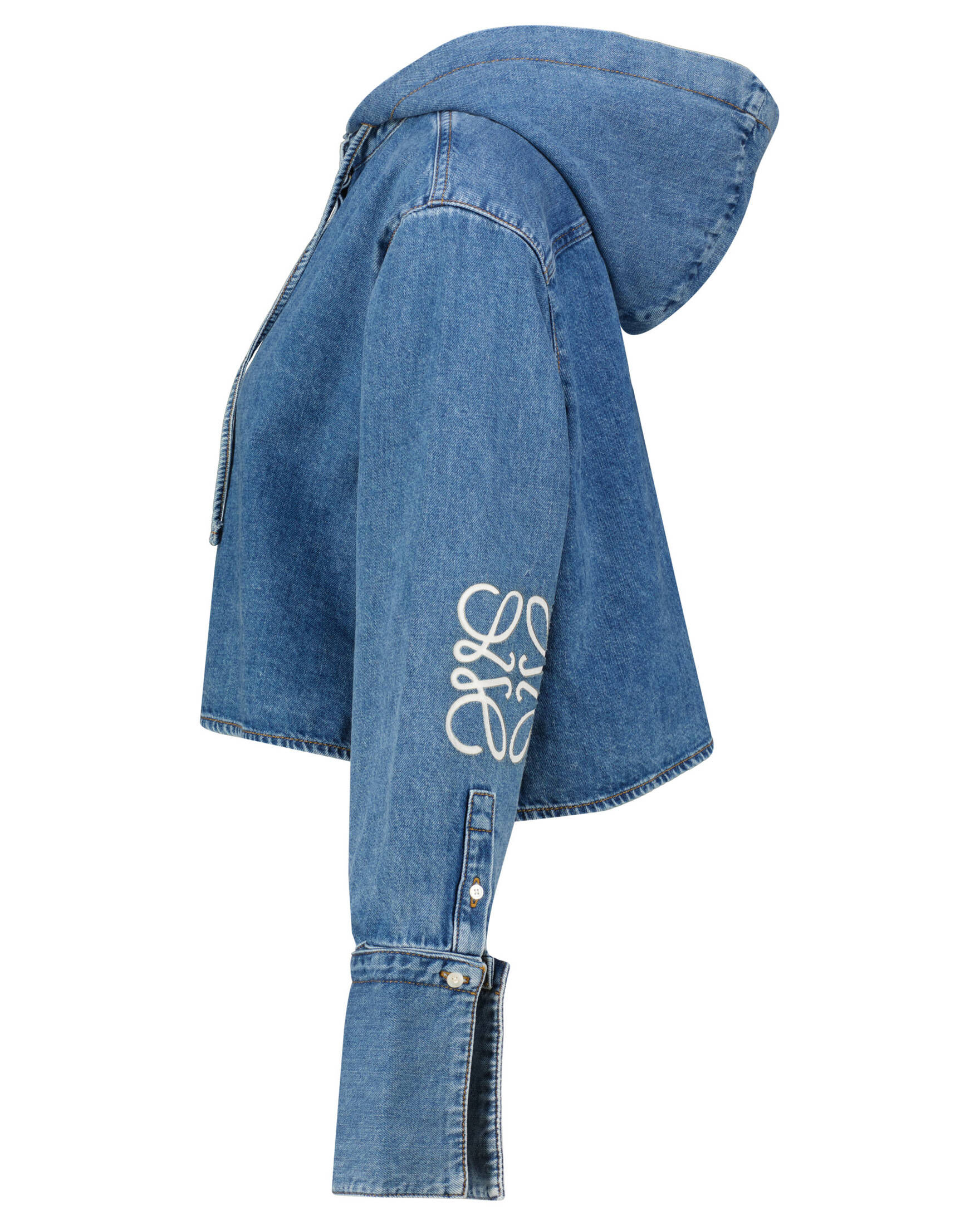 Loewe| Damen Jeansbluse mit Kapuze
