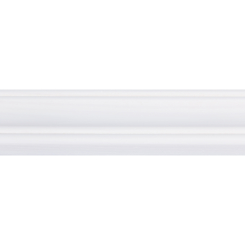 Decorlijst grenen 8x45 mm wit gegrond lengte 270 cm
