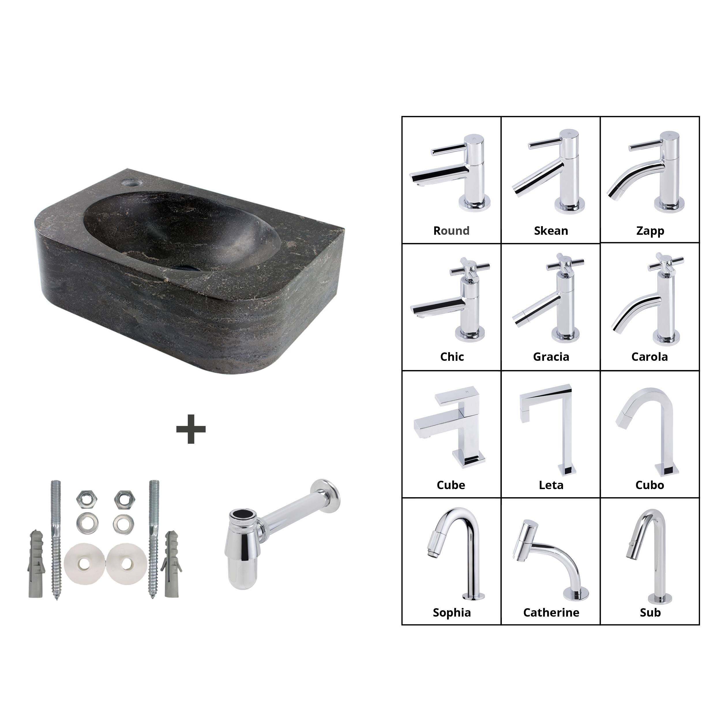 Lambini Designs Flow natuurstenen fonteinset