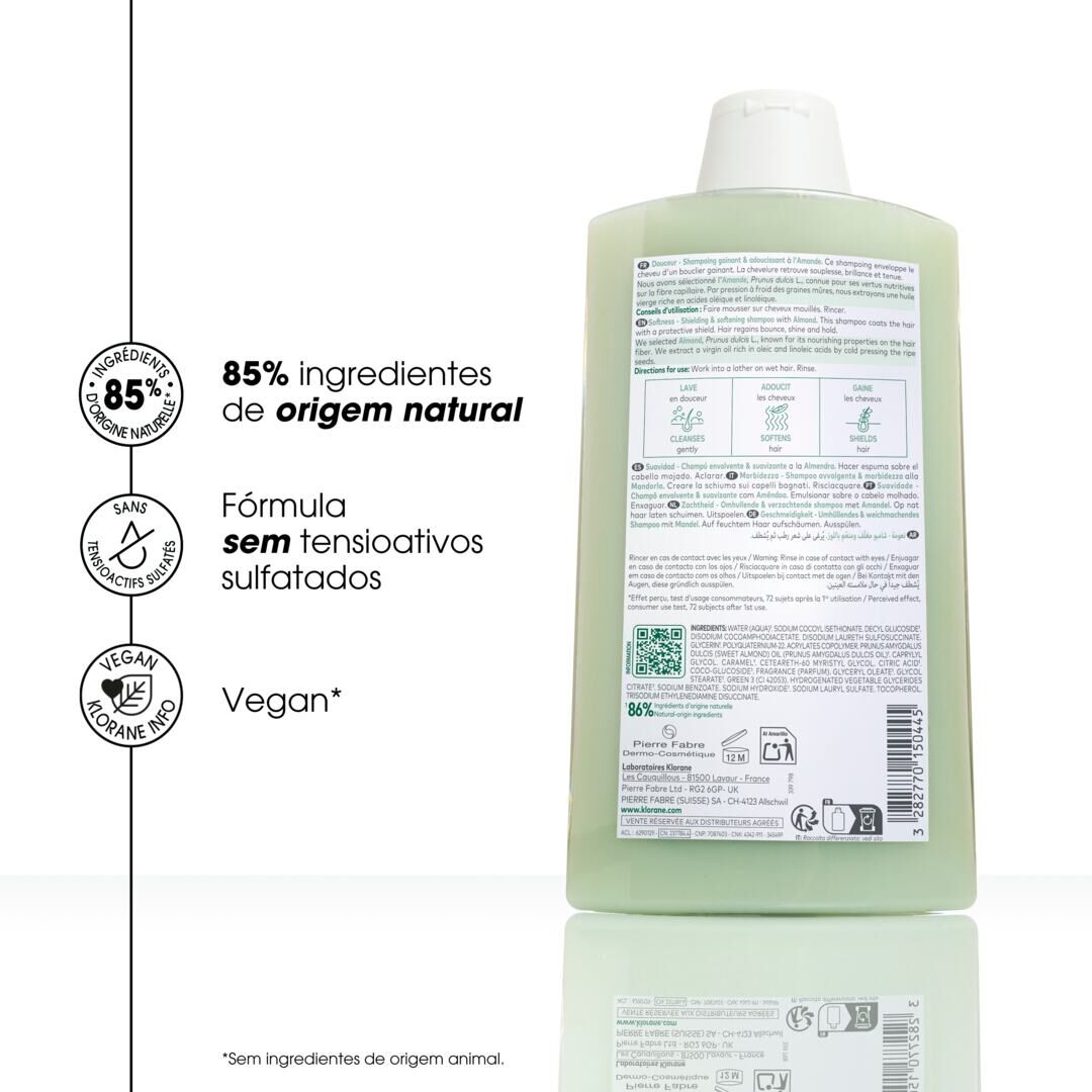 KLORANE  Champô Amêndoa - 400ml