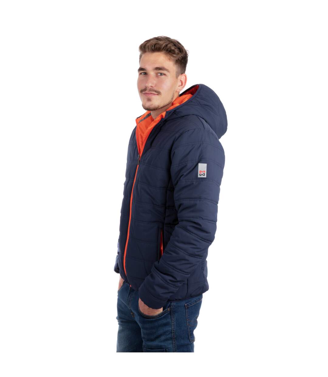 Blouson de travail Matelassé Moon Marine/Orange