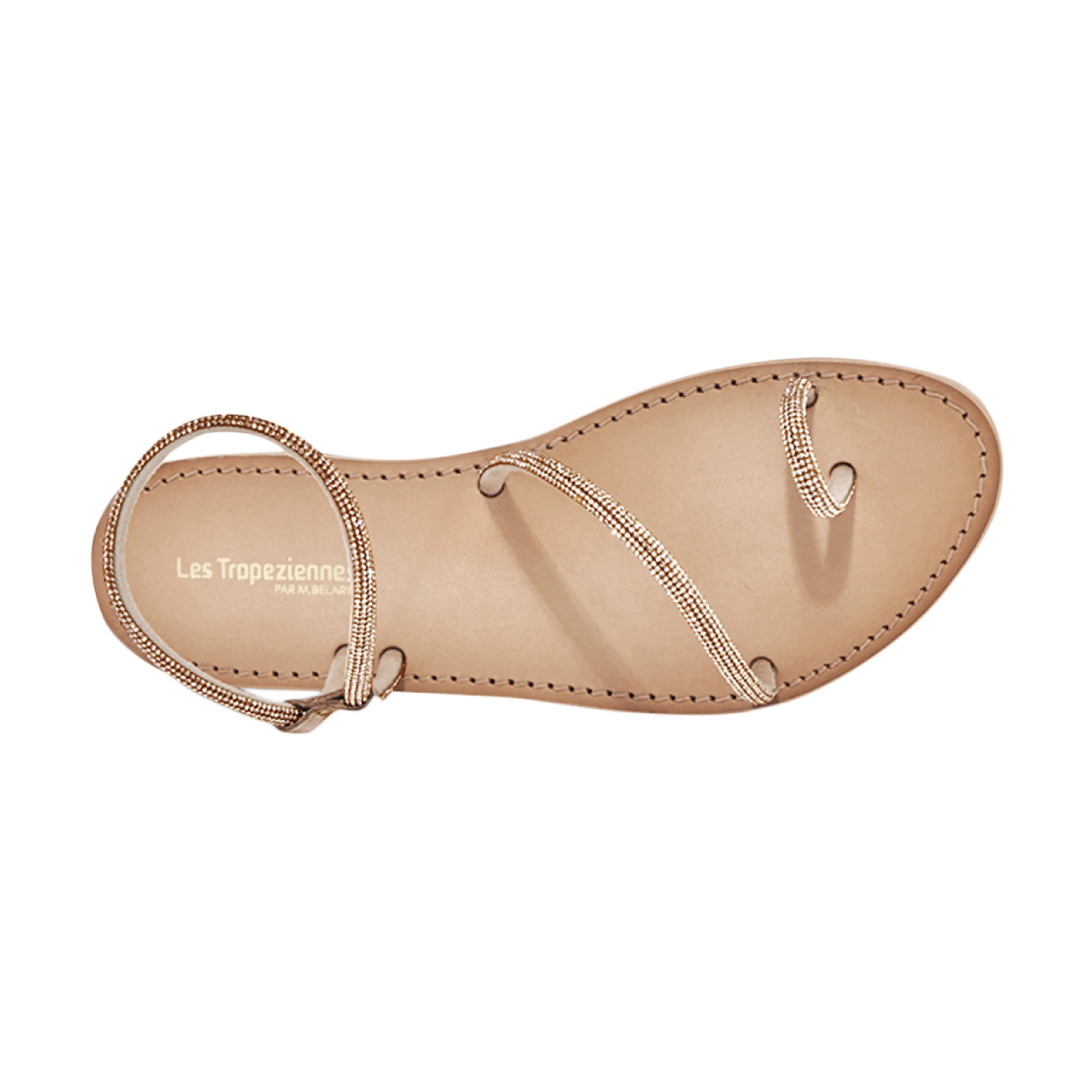 Sandales cuirpar m.belarbi hodaxa | Doré