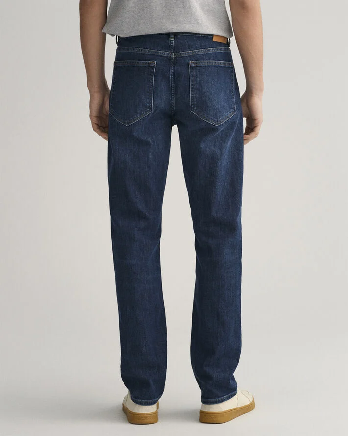 Gant REGULAR GANT JEANS Dark blue worn in