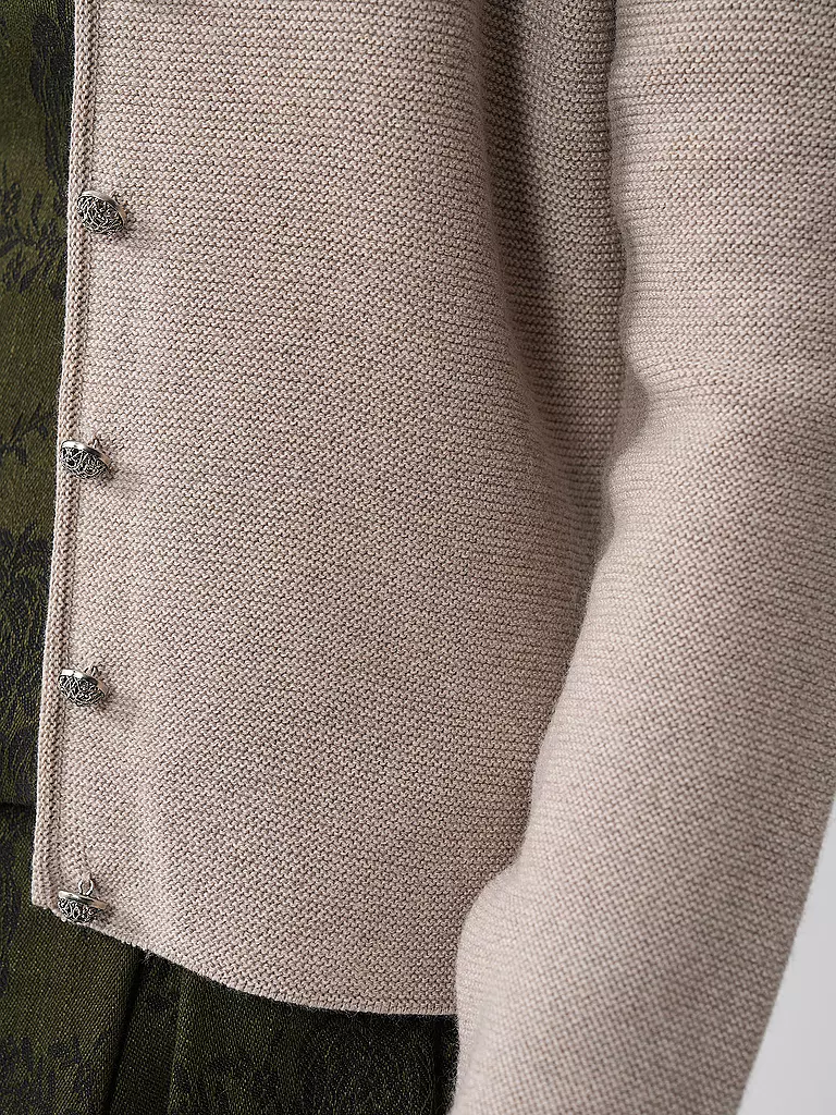 GOTTSEIDANK Trachten Strickjacke Slim Fit ANNA creme
