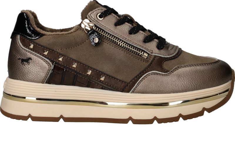 Mustang Sneakers Taupe Dames