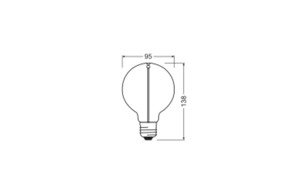 Vintage 1906 LED CLASSIC A 2.2W, E27, WarmweissLED-Lampen, klassische dekorative Lampen mit innovativer LED-«Gluewendel-Magnet»-Technologie
