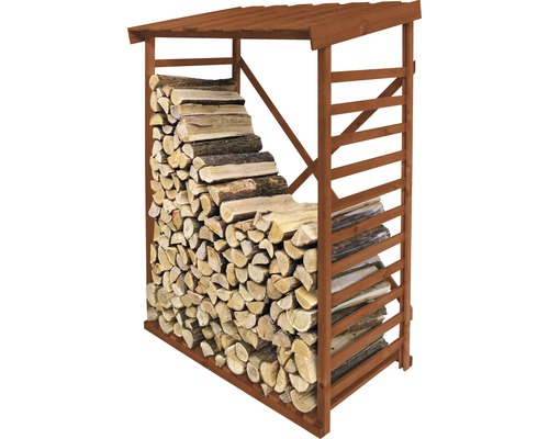 Haardhoutschuilplaats 125 x 70 x 185 cm bruin
