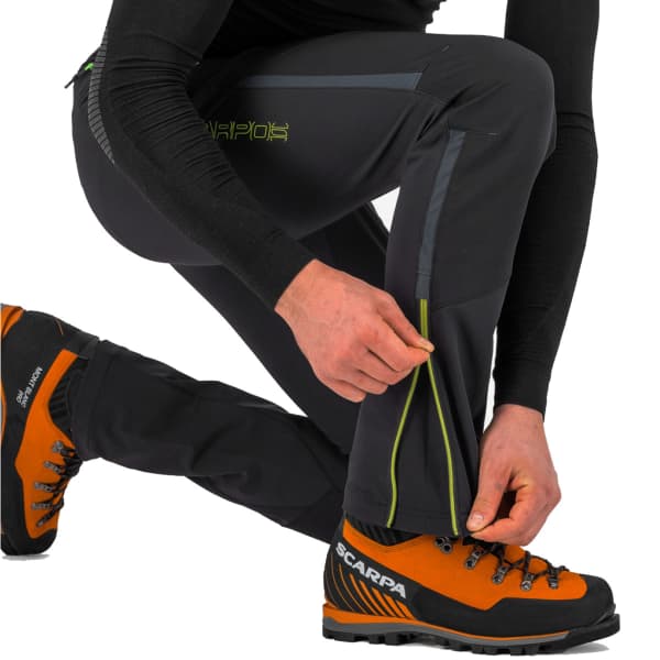 Pantalon ski de randonnée KARPOS CEVEDALE EVO PANT BLACK/LIME GREEN