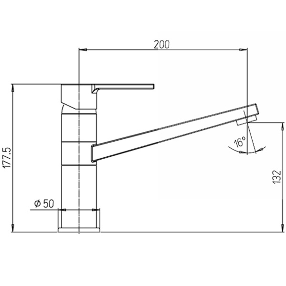 Robinet mitigeur ARGO Ferrara 2650 chromé sans contacteur