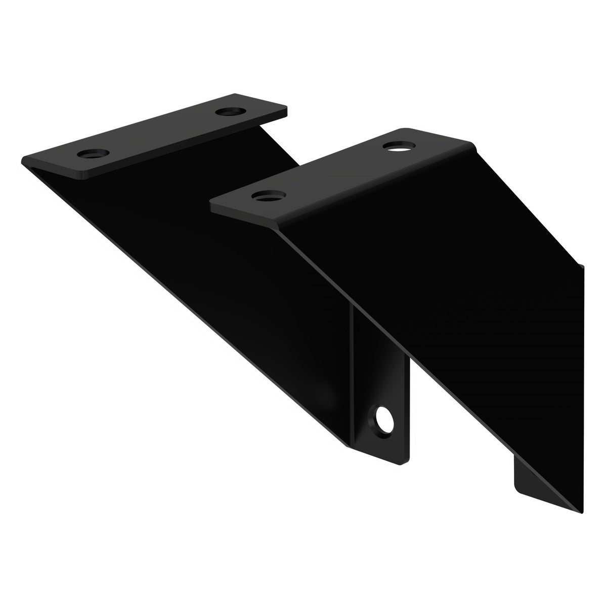 ML-Design 2-delige plankdragerset, 10 cm, zwart, metaal, driehoekige plankdragers, zwevende plankhoeken, wandmontage, 90° wandmontage, plankdrager, wandplank, wandconsole, hangende plank, plankdrager