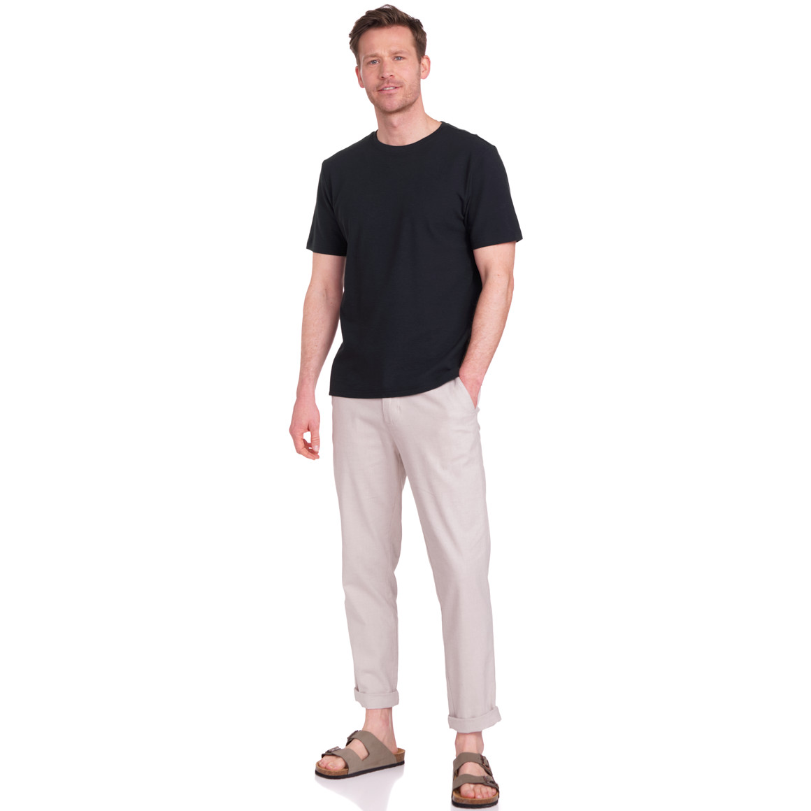 VanVaan Herren T-Shirt aus strukturiertem Material dunkelblau