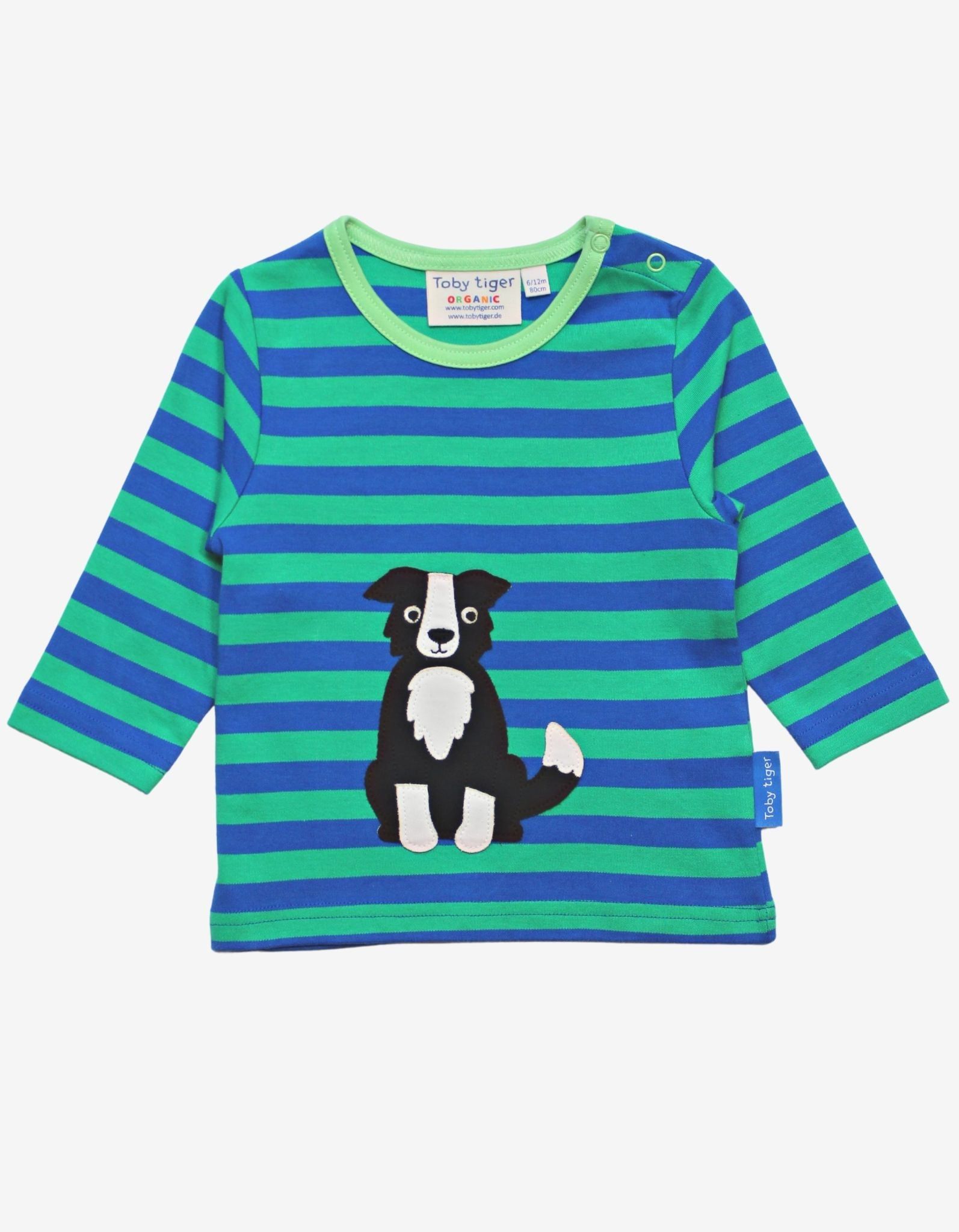 Toby Tiger Langarmshirt mit Hunde Applikationen