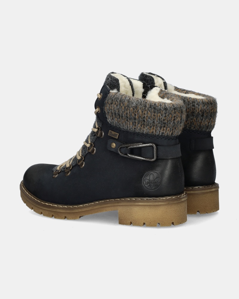Rieker Veterboots  - blauw