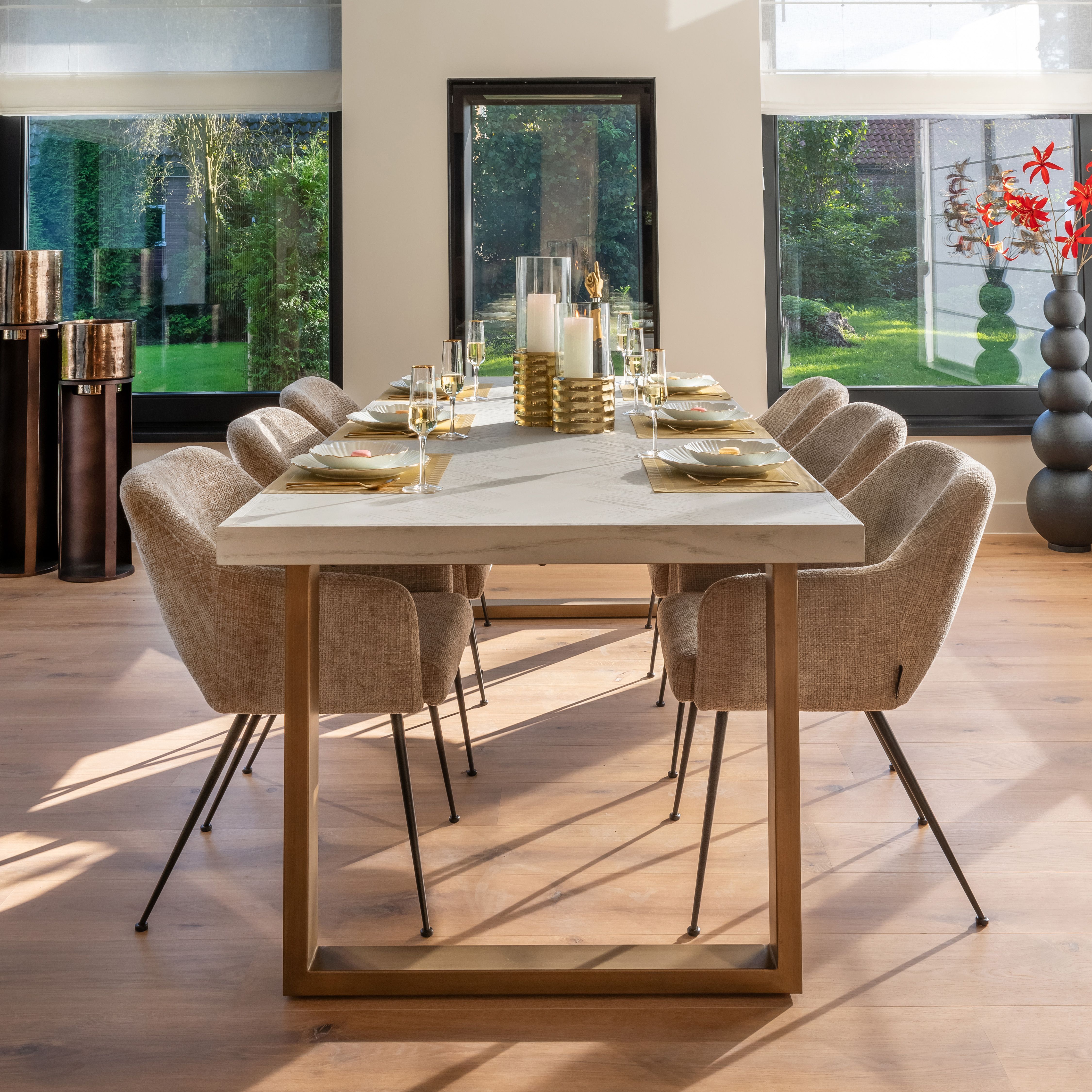 Eettafel 211837 Whitebone B235 x D100 x H76 cm