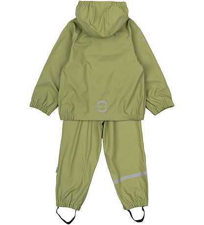 Mikk-Line Regenkleidung m. Träger - PU - Recycelt - Sage