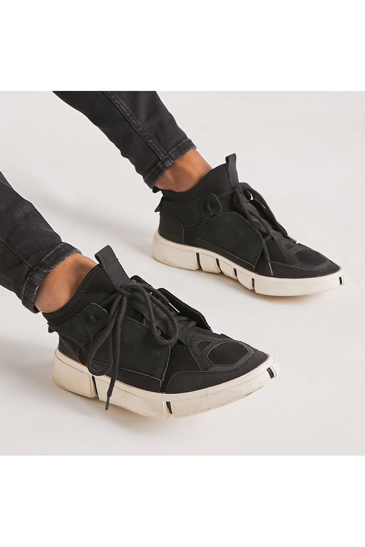 Baskets type chaussette noires