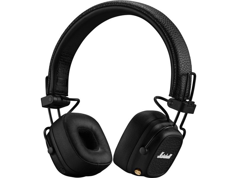 Marshall Wireless On-Ear-Kopfhörer Major V Schwarz Ein Klassiker kehr zurück – Mit bis zu 100 Stunden kabelloser Spieldauer