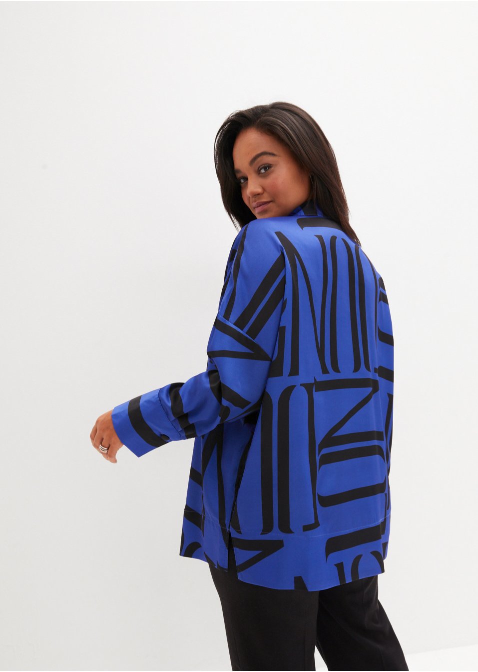 Chemisier oversize en satin