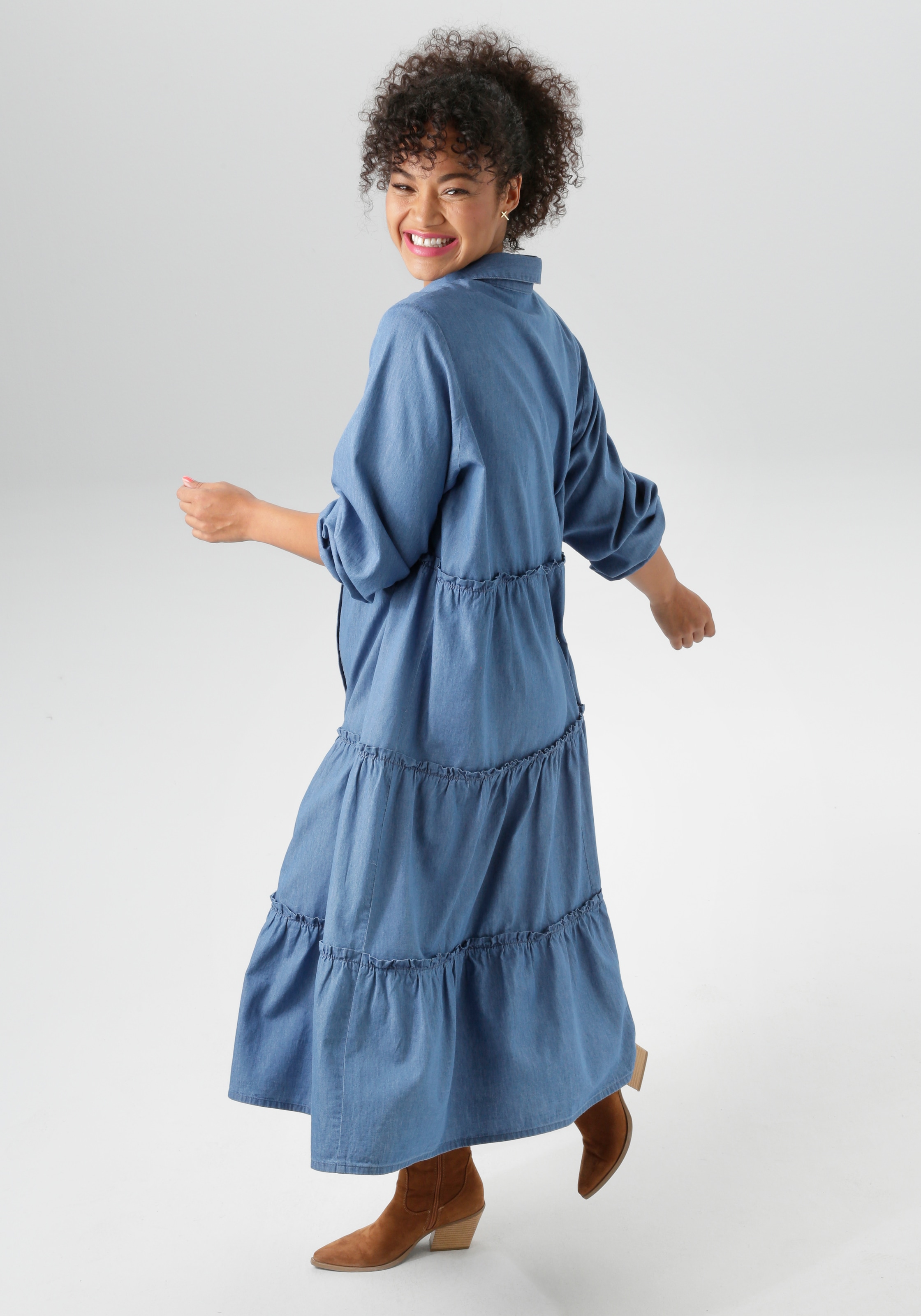 Aniston PLUS Jeanskleid in Denimqualität - NEUE KOLLEKTION