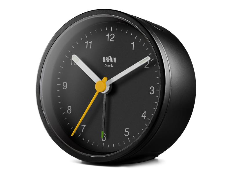 Braun Klassischer Wecker BC12 Schwarz Wecker