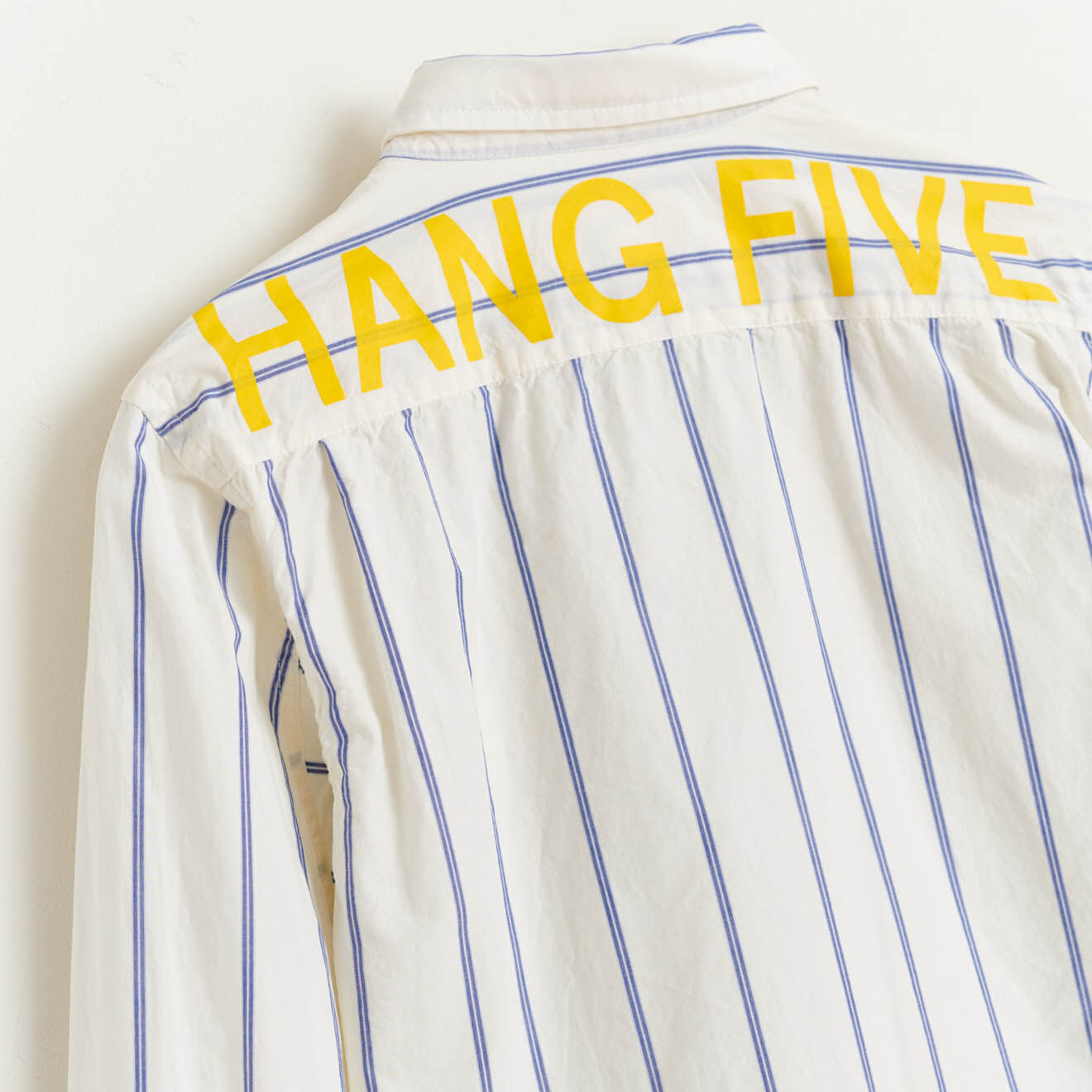 Bellerose Chemise en Coton Ganix rayée blanc/bleu