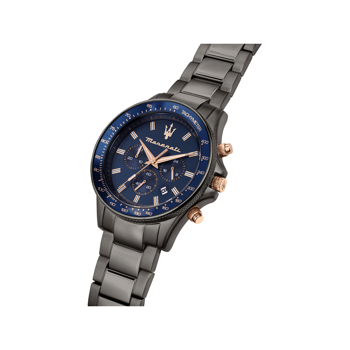 Montre MASERATI homme bracelet acier inoxydable gris fonce