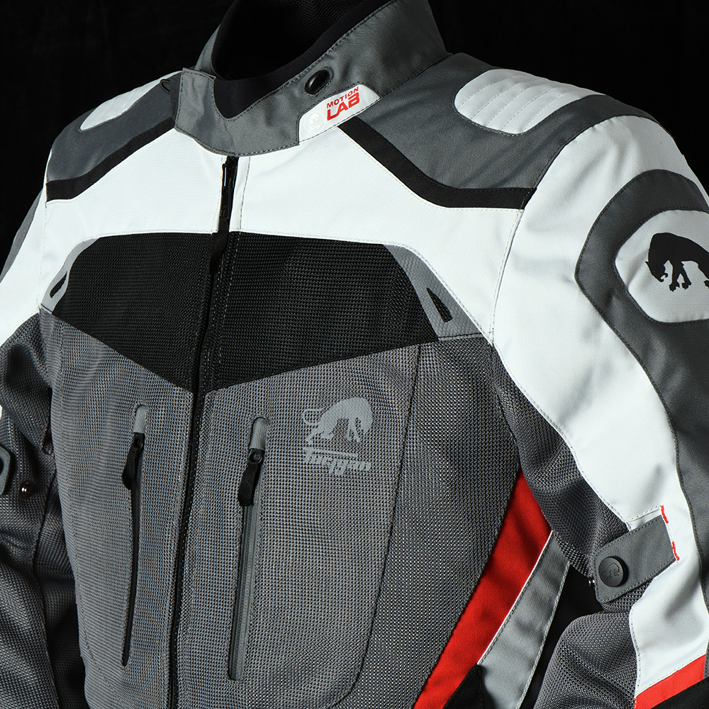 Furygan - Veste Apalaches Vented 2 en 1 Noir / Gris / Rouge