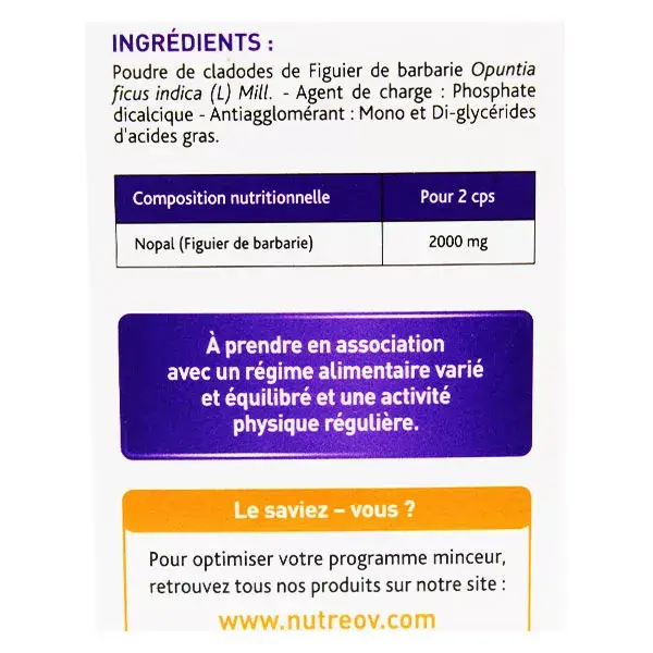 Nutreov Physcience Calori-Track Bloqueador de Gordura, Açúcar e Calorias 60 comprimidos