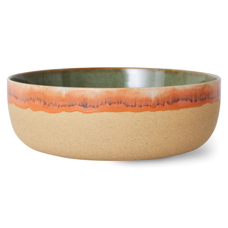 HKliving 70's Ceramic Salade schaal shore