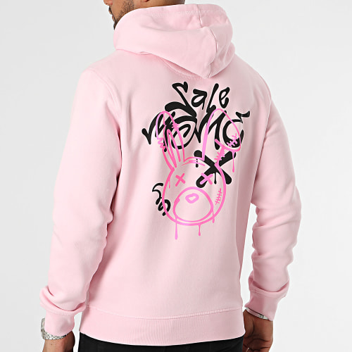 Sweat Capuche Lapin Graffiti Head Rose