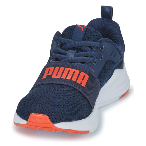 Puma - JR PUMA WIRED RUN - Marine / Rouge