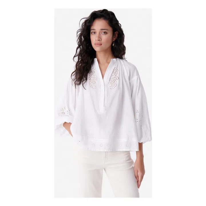 Vanessa Bruno Blouse Nipoa Brodée | Blanc