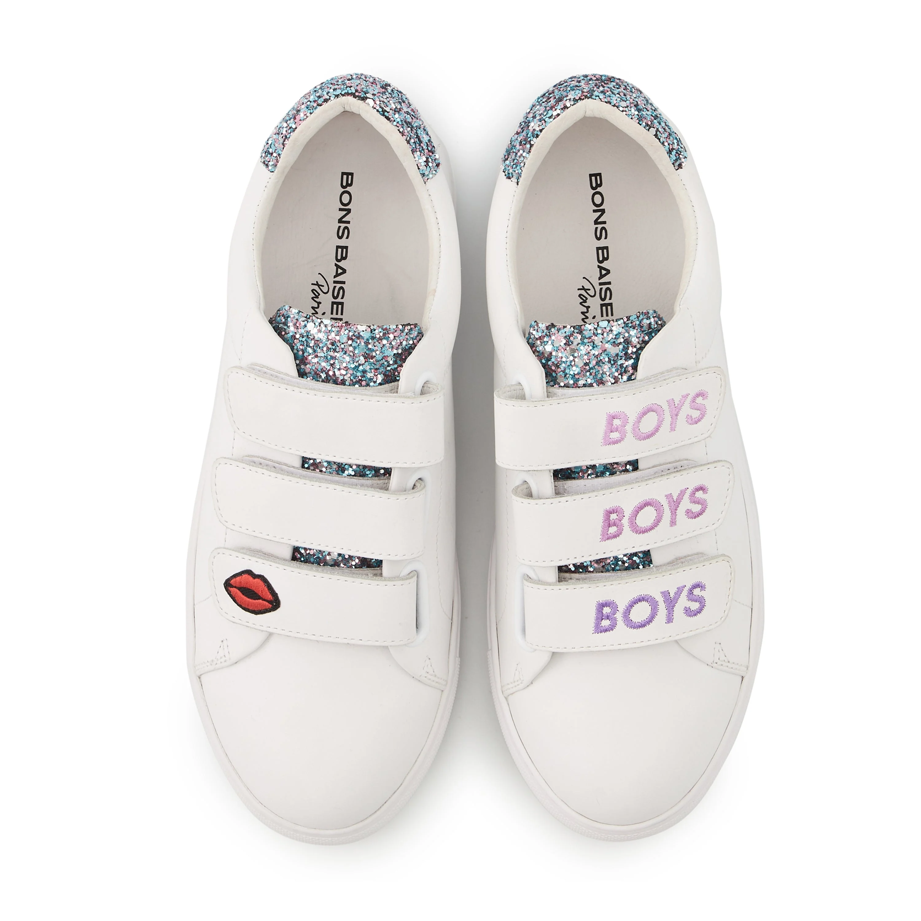 EDITH BOYS - Sneakers en cuir | Blanc