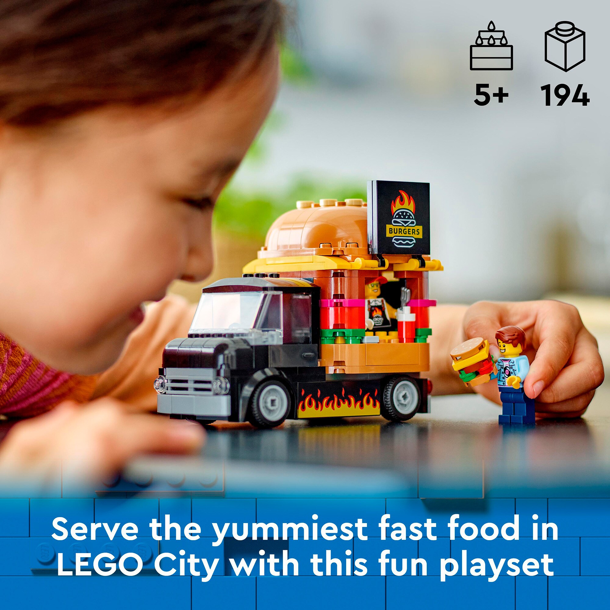 LEGO Konstruktionsspielzeug City Burger-Truck