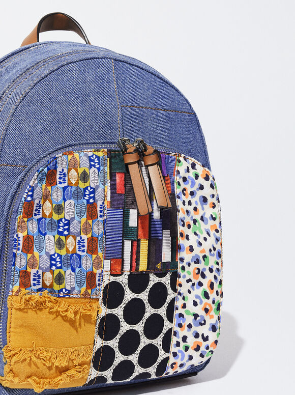 Mochila Patchwork - Azul