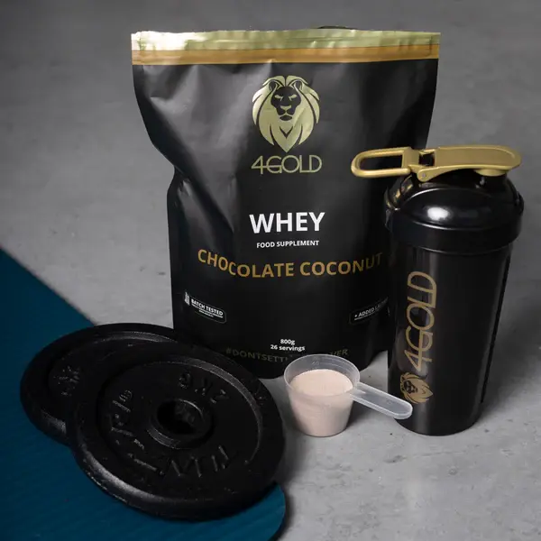 4GOLD Whey Hersteldrank Chocolade/Kokos 800 gram