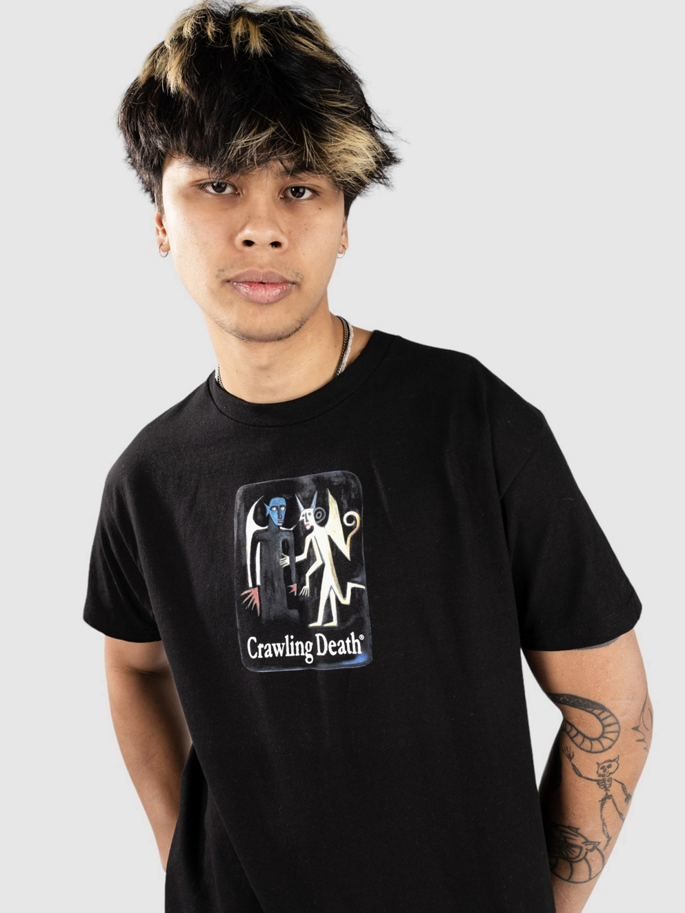 Crawling Death Angel Devil T-Shirt black